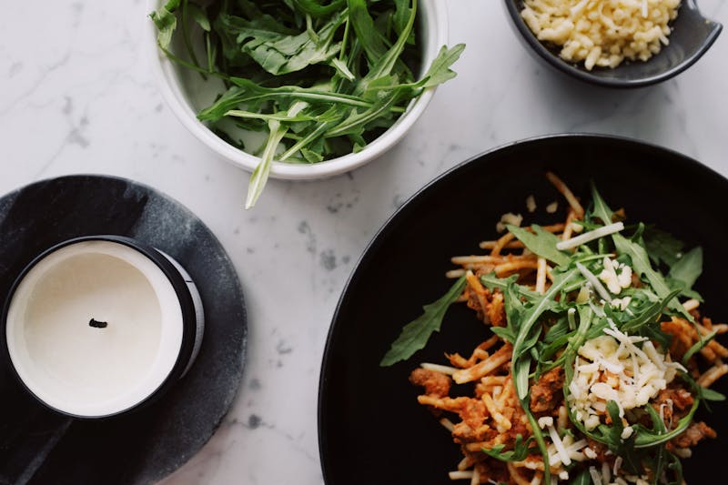 Spaghetti Bolognese with rich meat sauce